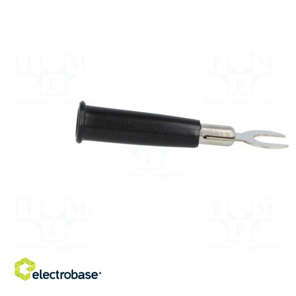 Plug | fork terminals | 60VDC | black | Connection: soldering | 6mm paveikslėlis 7