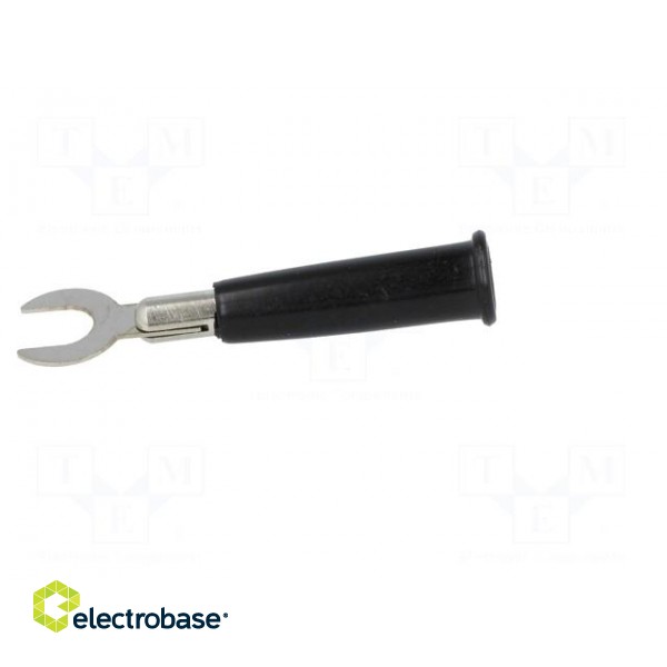 Plug | fork terminals | 60VDC | black | Connection: soldering | 6mm image 3