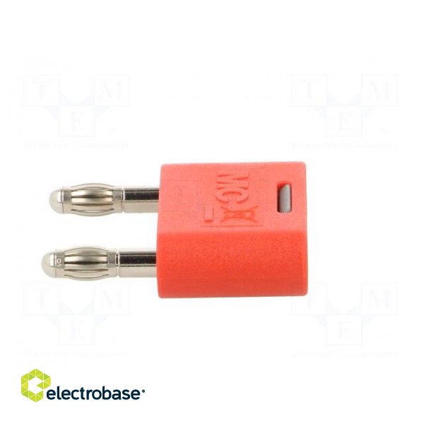 4mm banana | 32A | 30VAC | 60VDC | red | nickel plated | insulated фото 3