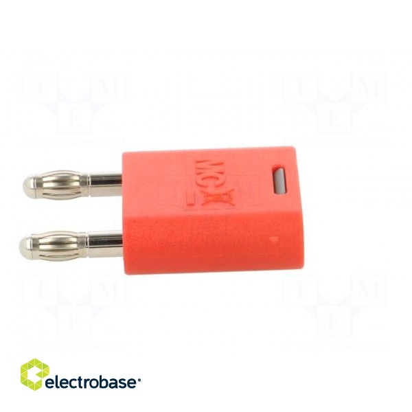 4mm banana | 32A | 30VAC | 60VDC | red | nickel plated | insulated image 3