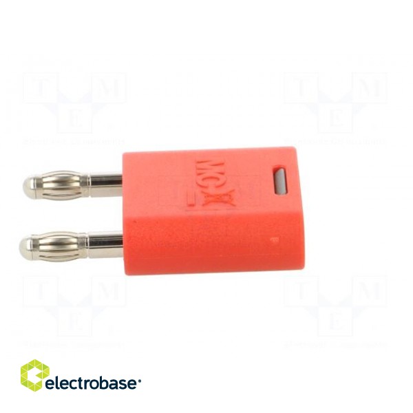 4mm banana | 32A | 30VAC | 60VDC | red | nickel plated | insulated paveikslėlis 3