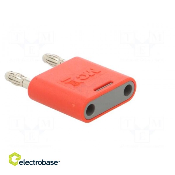 4mm banana | 32A | 30VAC | 60VDC | red | nickel plated | insulated image 4