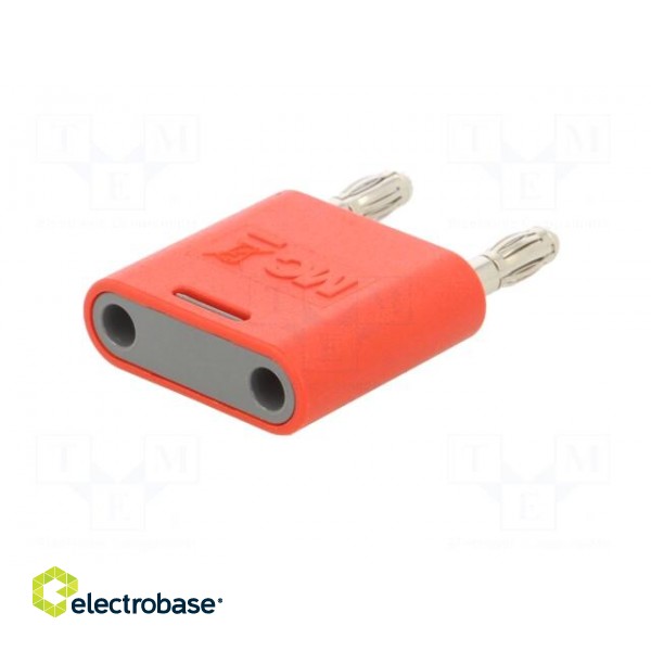 4mm banana | 32A | 30VAC | 60VDC | red | nickel plated | insulated image 6