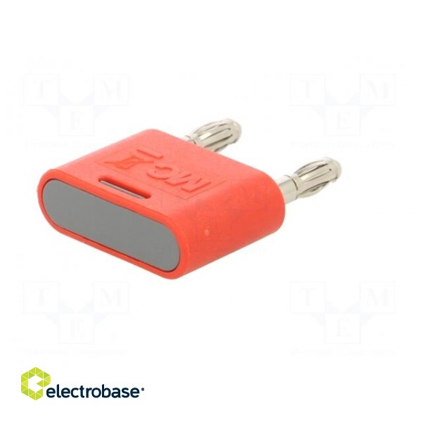 4mm banana | 32A | 30VAC | 60VDC | red | nickel plated | insulated фото 6