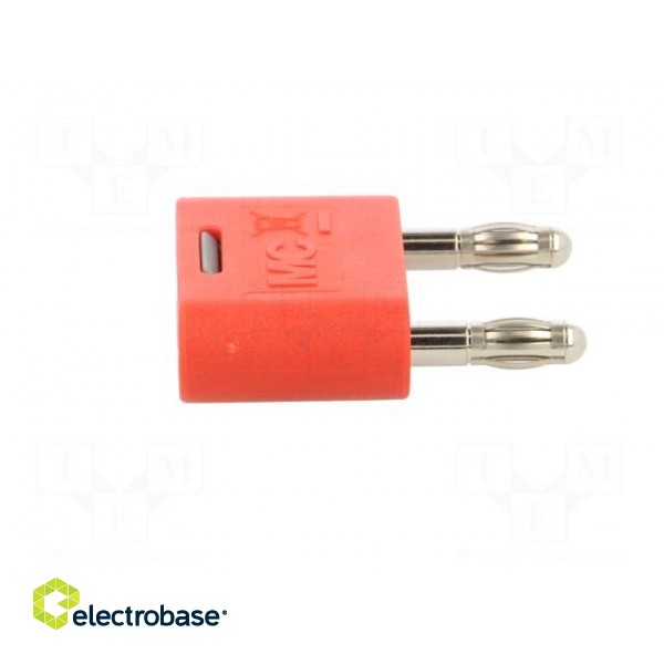 4mm banana | 32A | 30VAC | 60VDC | red | nickel plated | insulated фото 7