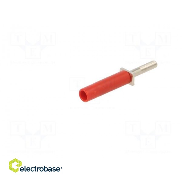 Adapter | 25A | red | nickel plated | banana 4mm socket image 2