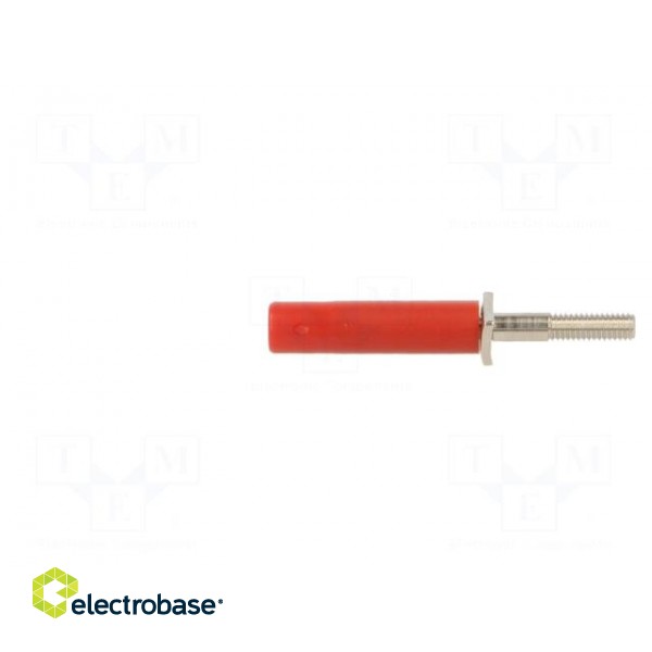 Adapter | 25A | red | nickel plated | banana 4mm socket image 3