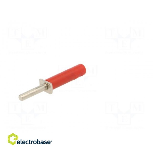 Adapter | 25A | red | nickel plated | banana 4mm socket image 6