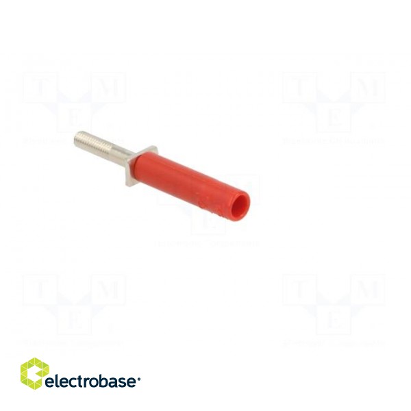 Adapter | 25A | red | nickel plated | banana 4mm socket image 8