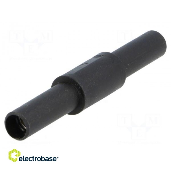 Adapter | 36A | black | insulated | Contacts: brass фото 1