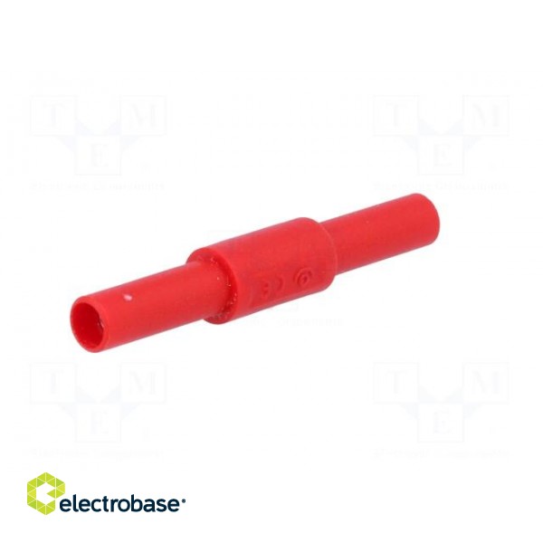 Adapter | 36A | red | insulated | Contacts: brass image 2