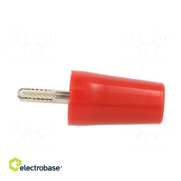 Connector: 4mm banana | adapter | 32A | red | nickel plated | 42mm image 7