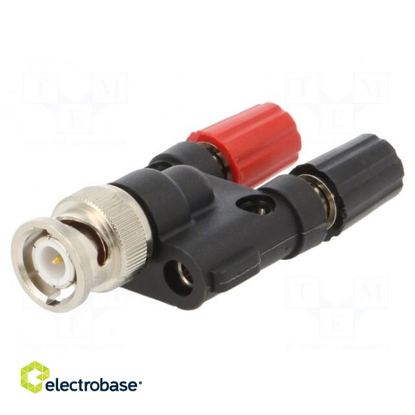 Adapter | 500VAC | BNC plug,banana 4mm plug x2 image 1