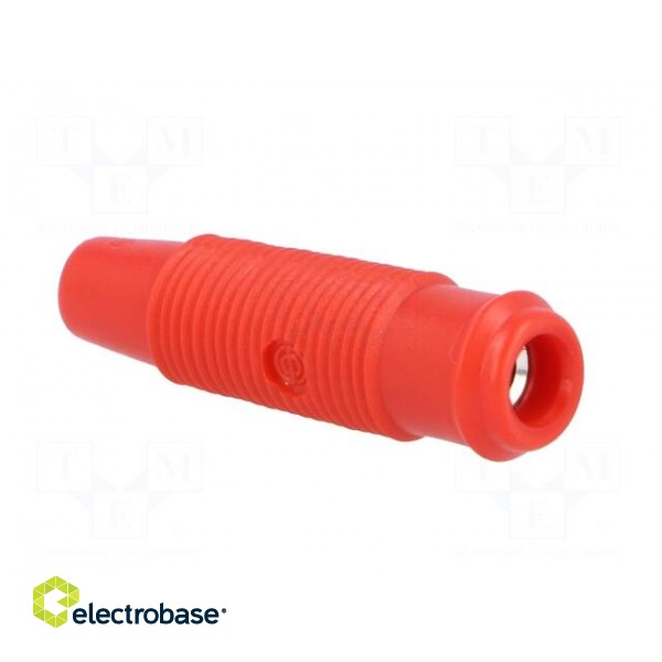 Adapter | 4mm banana | red | banana 4mm socket фото 4