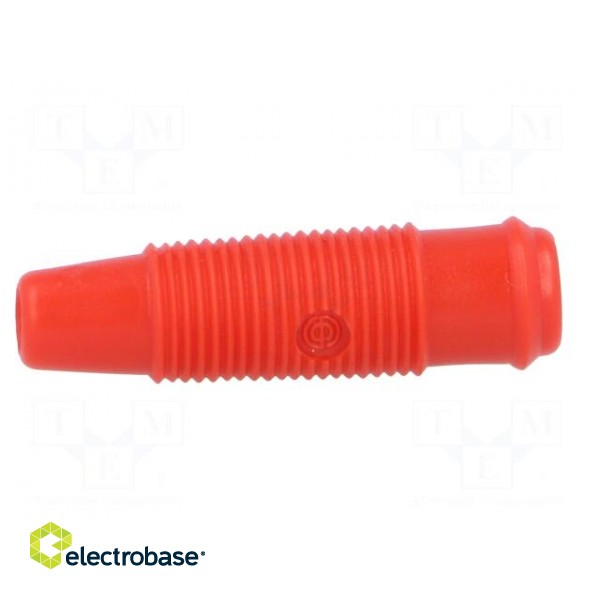 Adapter | 4mm banana | red | banana 4mm socket фото 3