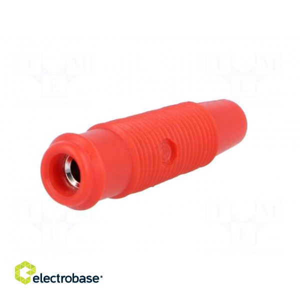 Adapter | 4mm banana | red | banana 4mm socket image 6