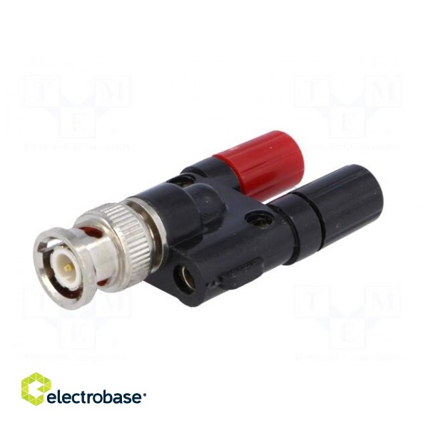 Adapter | 60VDC | BNC plug,banana 4mm socket x2 фото 2
