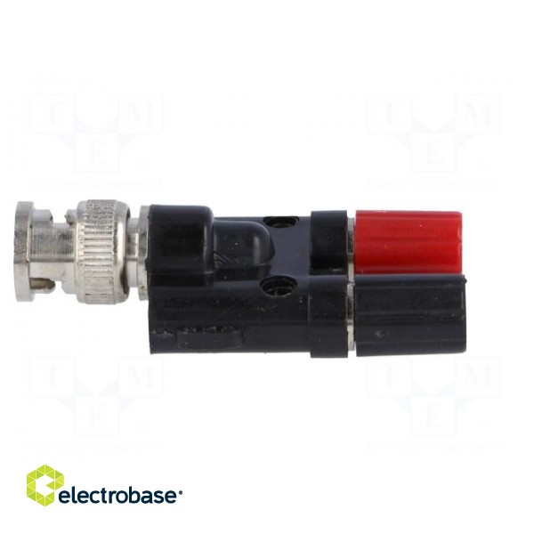 Adapter | 60VDC | BNC plug,banana 4mm socket x2 фото 3