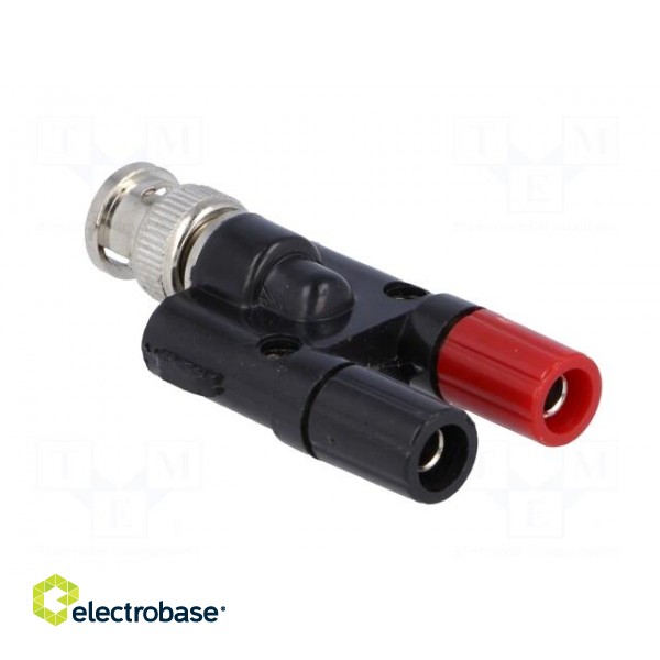 Adapter | 60VDC | BNC plug,banana 4mm socket x2 фото 4