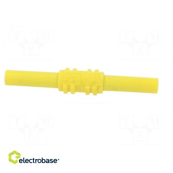 Adapter,socket | 4mm banana | 32A | 1kV | 62.5mm | yellow paveikslėlis 7