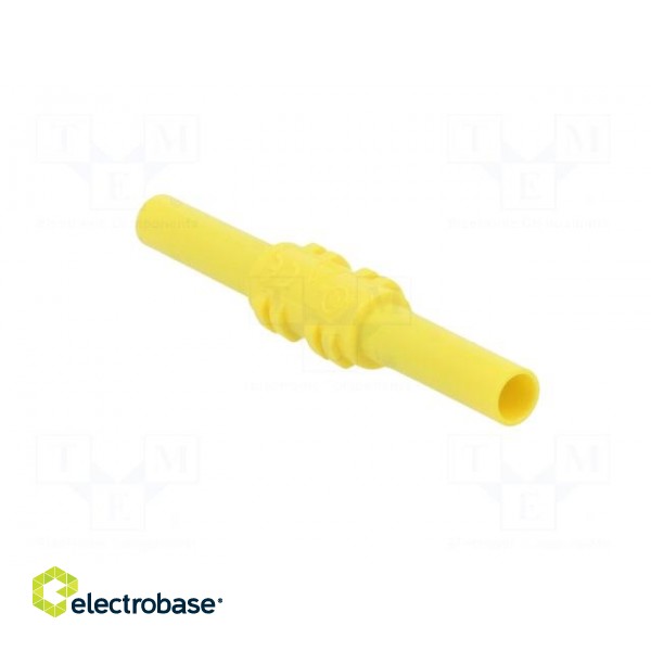 Adapter,socket | 4mm banana | 32A | 1kV | 62.5mm | yellow image 8