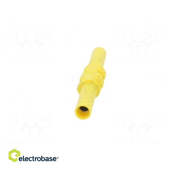 Adapter,socket | 4mm banana | 32A | 1kV | 62.5mm | yellow image 9