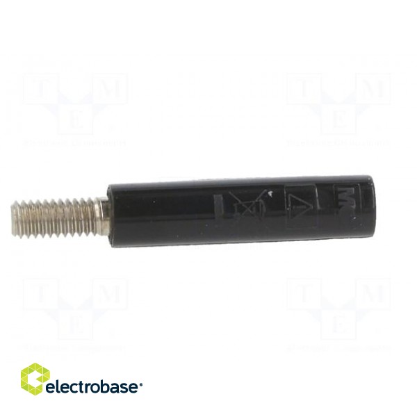 Adapter,socket | 4mm banana | 32A | 600V | black | nickel plated image 7