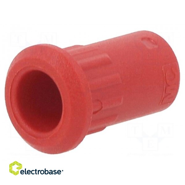 Case | 25A | 20.5mm | red | for banana sockets фото 1