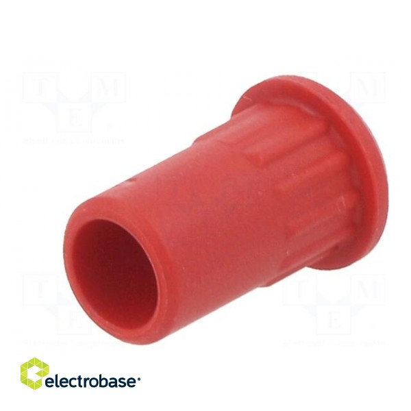 Case | 25A | 20.5mm | red | for banana sockets фото 7