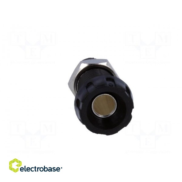 Socket | 4mm banana | 10A | 50VDC | 28.5mm | black | nickel plated | 10mΩ image 9