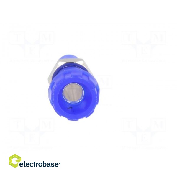 Socket | 4mm banana | 10A | 50VDC | 28.5mm | blue | nickel plated | 10mΩ image 9