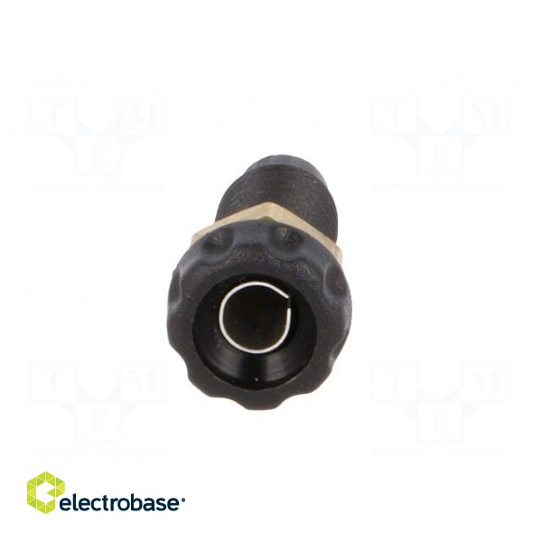 Socket | 4mm banana | 10A | 60VDC | 23mm | black | nickel plated image 9