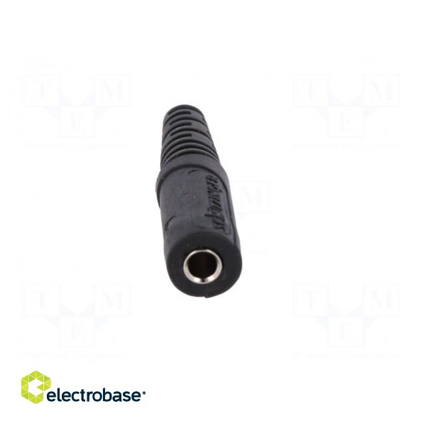 Socket | 4mm banana | 10A | 70VDC | black | nickel plated | on cable image 9