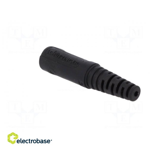 Socket | 4mm banana | 10A | 70VDC | black | nickel plated | on cable image 4