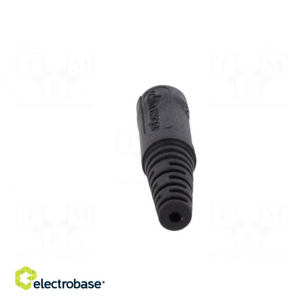 Socket | 4mm banana | 10A | 70VDC | black | nickel plated | on cable image 5