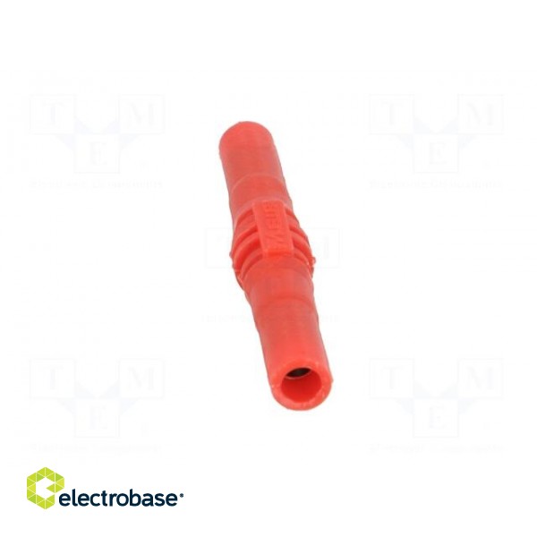 Socket | 4mm banana | 15A | 1kV | red | insulated | 63.5mm image 5