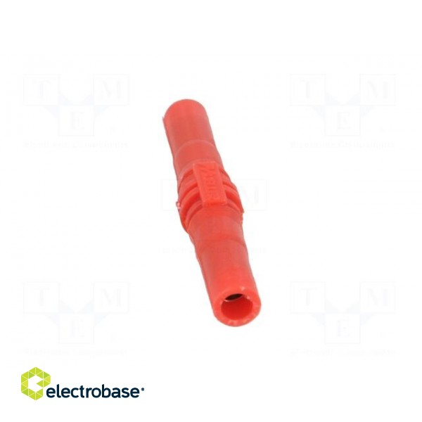 Socket | 4mm banana | 15A | 1kV | red | insulated | 63.5mm paveikslėlis 9