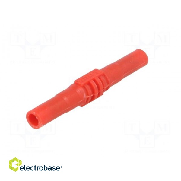 Socket | 4mm banana | 15A | 1kV | red | insulated | 63.5mm image 2