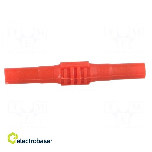 Socket | 4mm banana | 15A | 1kV | red | insulated | 63.5mm image 3