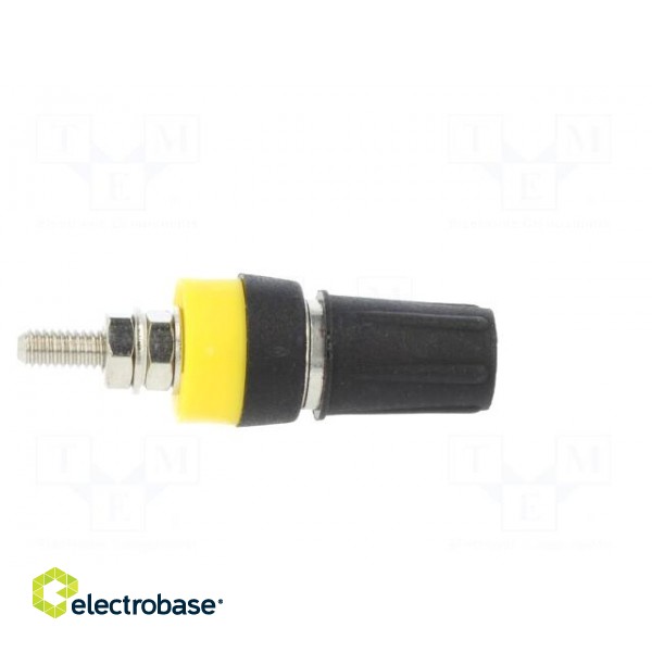 Socket | 4mm banana | 15A | 250VDC | L: 42mm | black | nickel plated image 7