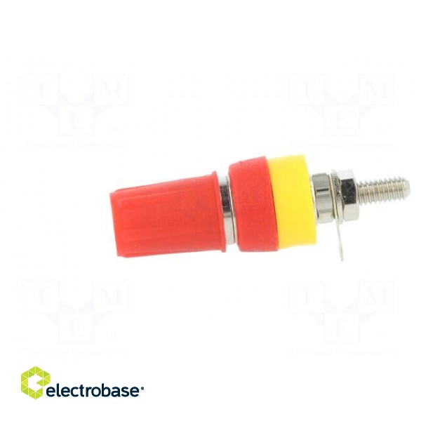 Socket | 4mm banana | 15A | 250VDC | L: 42mm | red | nickel plated image 3