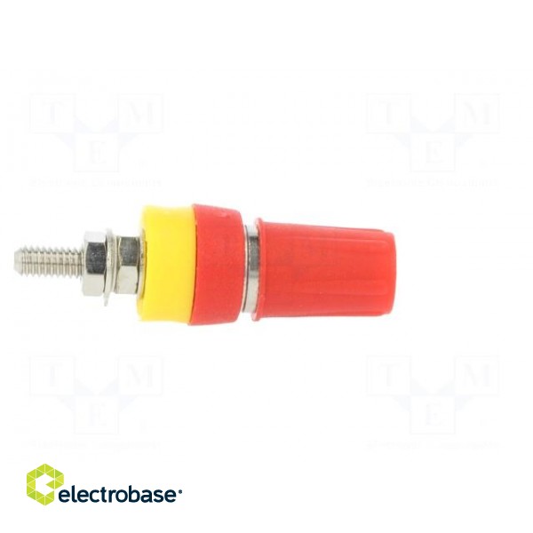 Socket | 4mm banana | 15A | 250VDC | L: 42mm | red | nickel plated image 7