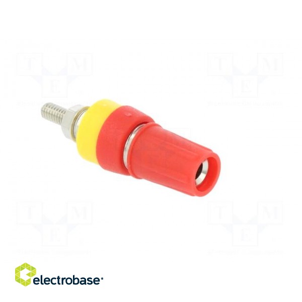 Socket | 4mm banana | 15A | 250VDC | L: 42mm | red | nickel plated image 8