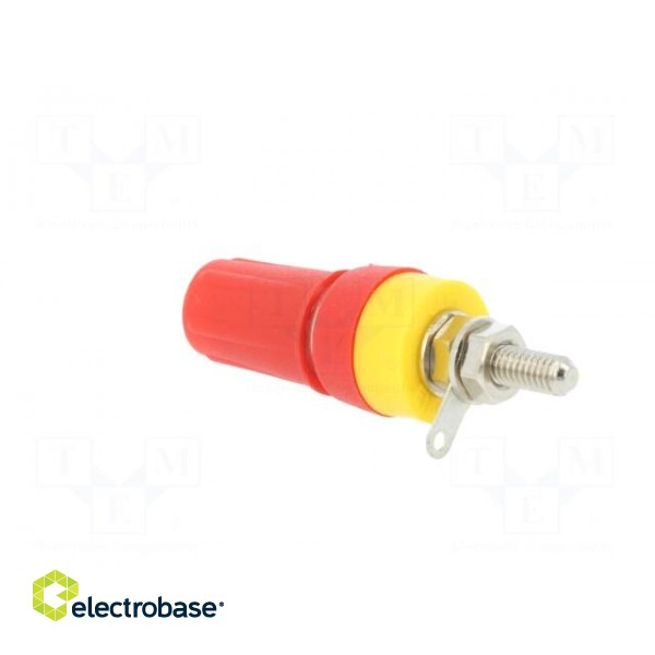 Socket | 4mm banana | 15A | 250VDC | L: 42mm | red | nickel plated image 4