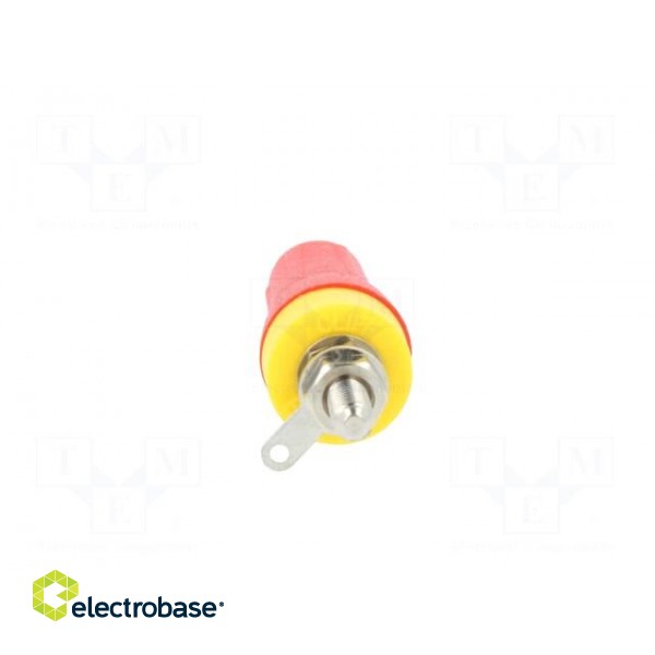 Socket | 4mm banana | 15A | 250VDC | L: 42mm | red | nickel plated image 5