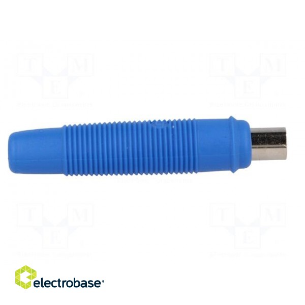 Socket | 4mm banana | 16A | 60VDC | blue | nickel plated | on cable | 3mΩ image 7