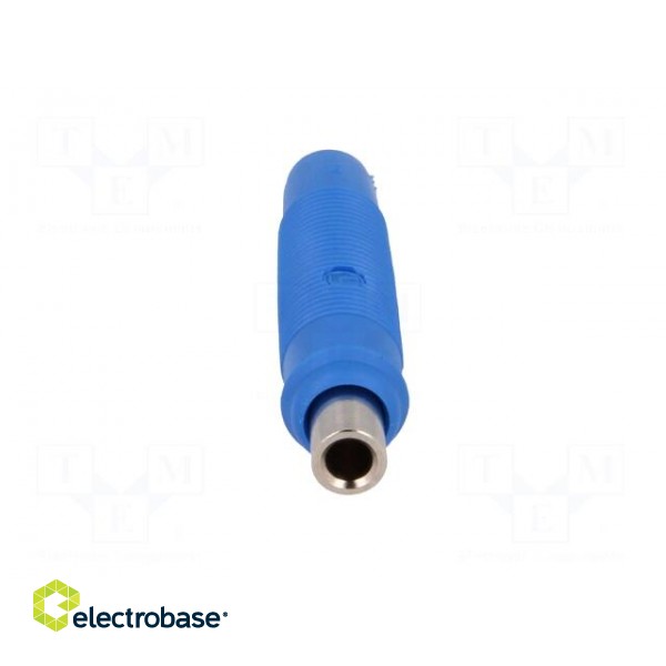 Socket | 4mm banana | 16A | 60VDC | blue | nickel plated | on cable | 3mΩ paveikslėlis 9