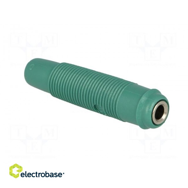 Socket | 4mm banana | 16A | 60VDC | green | nickel plated | on cable image 8