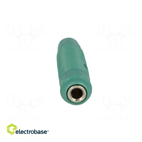 Socket | 4mm banana | 16A | 60VDC | green | nickel plated | on cable image 9