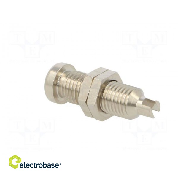 Socket | 4mm banana | 16A | 60VDC | nickel plated | screw | 22mm фото 4